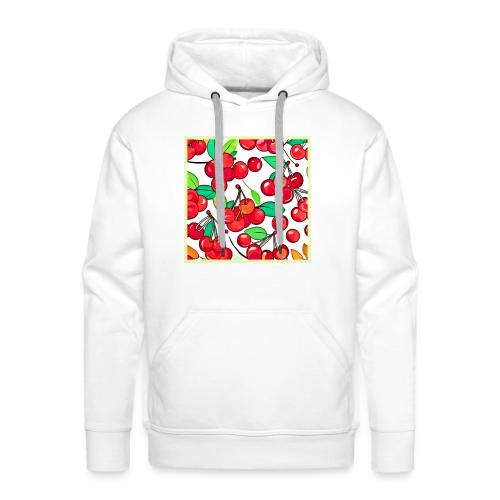 Cherry Pattern Design - Men's Premium Hoodie