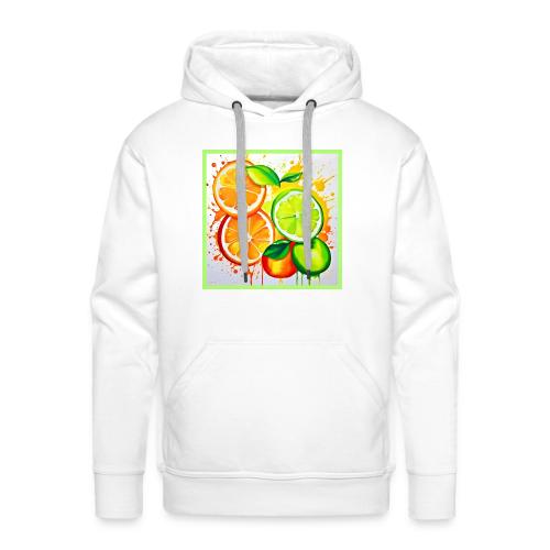 Neon Chaos Liquid Color Explosion - Men's Premium Hoodie