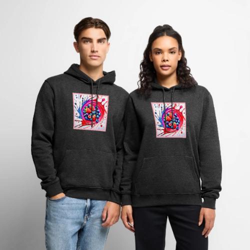 Berry Splash: Color Burst - Men's Premium Hoodie