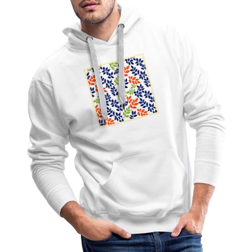 Chromatic Leaf Repeat - Men's Premium Hoodie