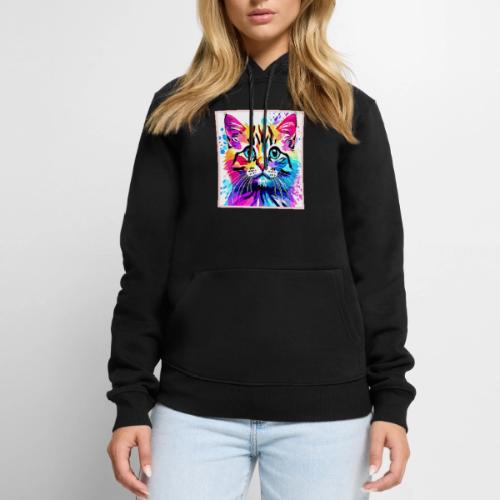 Vivid Kitty Vibes Design - Men's Premium Hoodie