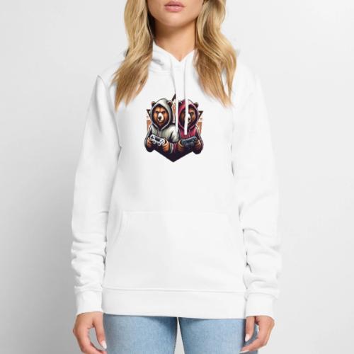 2 grizzlies gamer bears - Men's Premium Hoodie