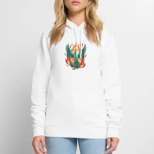 Phoenix Rising Mythical Fire Bird Fantasy Design - Men's Premium Hoodie