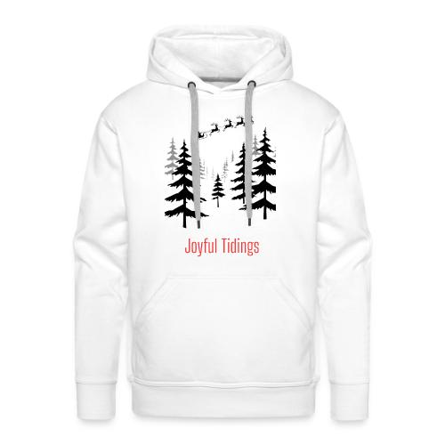 Joyful Tidings Christmas T-Shirt - Men's Premium Hoodie