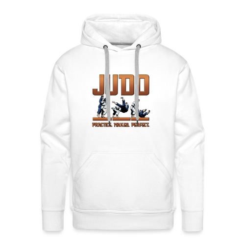 Judo Shirt - Practice Makes Perfect Design - Men's Premium Hoodie