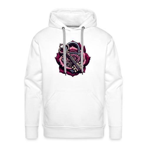You Hold the Key to My Heart Rose Lock T-Shirt - Men's Premium Hoodie