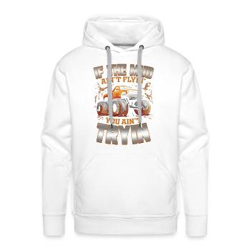 Mud Bogging Truck Mudding Racing - Men's Premium Hoodie - white - Front - Liam (192cm)