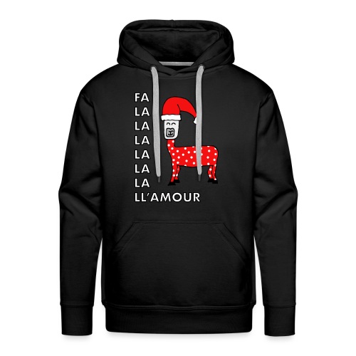 Christmas llama. - Men's Premium Hoodie
