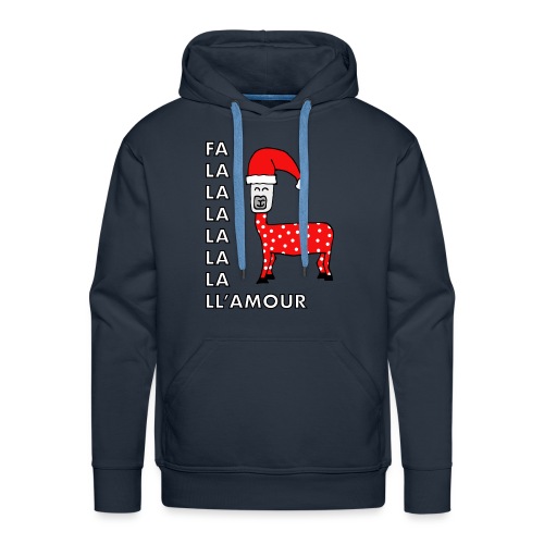 Christmas llama. - Men's Premium Hoodie