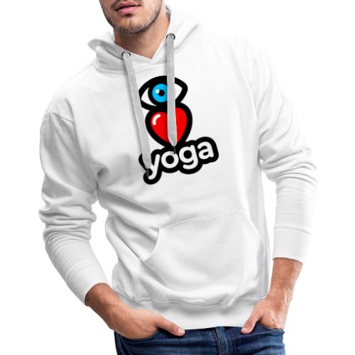 I love yoga - Men's Premium Hoodie
