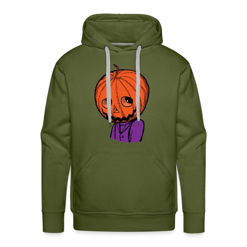Pumpkin Head Halloween - Men's Premium Hoodie