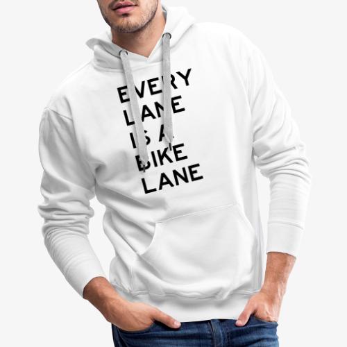 Every Lane is a Bike Lane - Men's Premium Hoodie