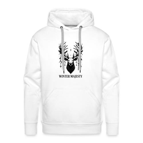 Majestic Reindeer T-Shirt, Poster, & Mug - Men's Premium Hoodie