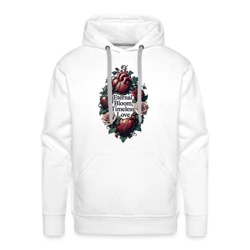 Eternal Bloom Timeless Love Entwined Hearts T-Shir - Men's Premium Hoodie