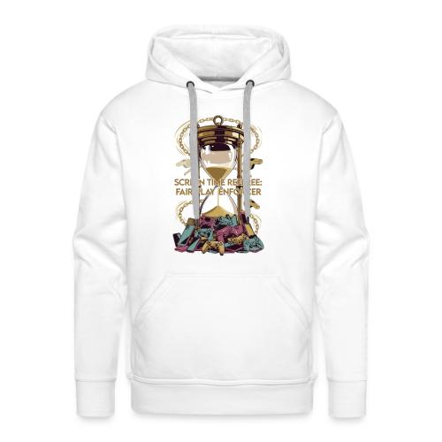 Screen Time Referee T Shirt, Fair Play Enforcer - Men's Premium Hoodie