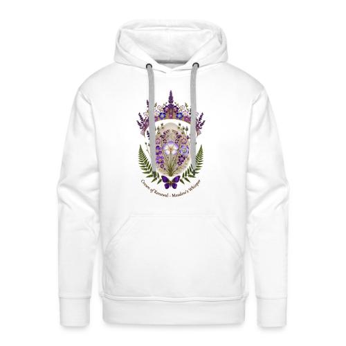 Spring Meadow Crown Tee, Cottagecore Renewal Gift - Men's Premium Hoodie