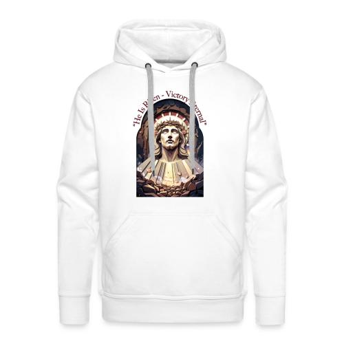 Easter He Is Risen Face of Christ T Shirt, Gift - Men's Premium Hoodie