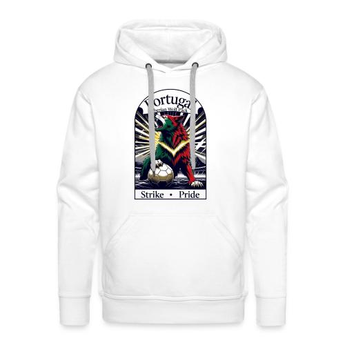 Portugal Iberian Wolf Soccer T Shirt, Pride Gift - Men's Premium Hoodie