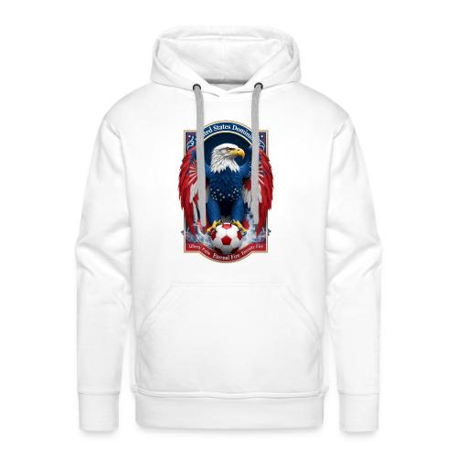 USA Eagle Emblem T Shirt, USA Soccer Pride Gift - Men's Premium Hoodie
