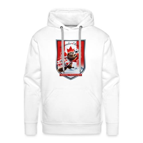 Canada Beaver Ascent T-Shirt, Canadian Pride Gift - Men's Premium Hoodie