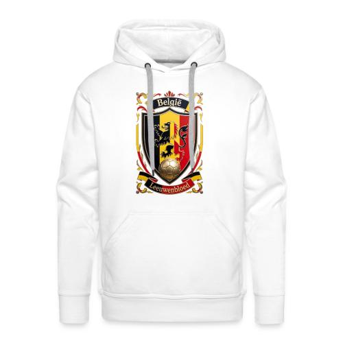 Belgium Lion Crest T-Shirt, Belgian Flag Gift - Men's Premium Hoodie
