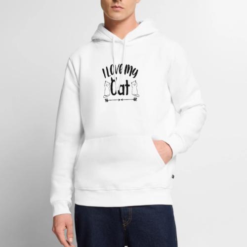 I love my cat - Men's Premium Hoodie