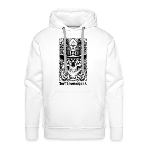 Salty Shamrock Skull T-Shirt - Men's Premium Hoodie