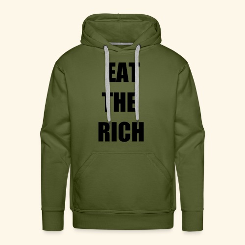 eat the rich blk - Men's Premium Hoodie