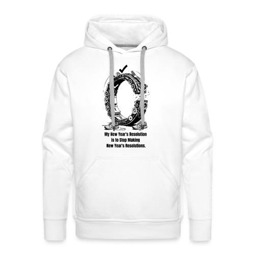 The Resolution Loop - Sarcastic New Year's T-Shirt - Men's Premium Hoodie