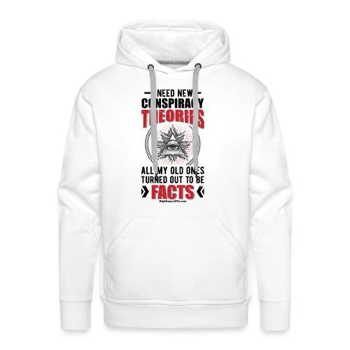 Conspiracy Theory Star for Light Colors - Men's Premium Hoodie