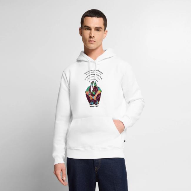 Hooded Man Color Pencil Sketch Drawing Scripture