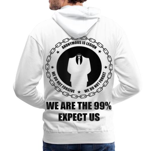 Anonymous 6 Black - Men's Premium Hoodie