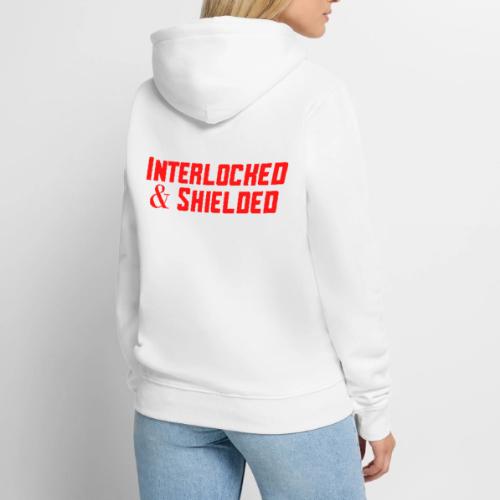 INTERLOCKED & SHIELDED - RED DESIGN - Men's Premium Hoodie