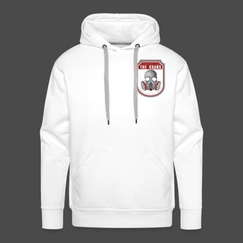 SKULL FOR MENG grey borde - Men's Premium Hoodie