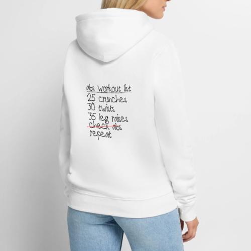 Abs Workout List - Men's Premium Hoodie