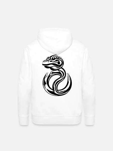 salamander - Men's Premium Hoodie - white