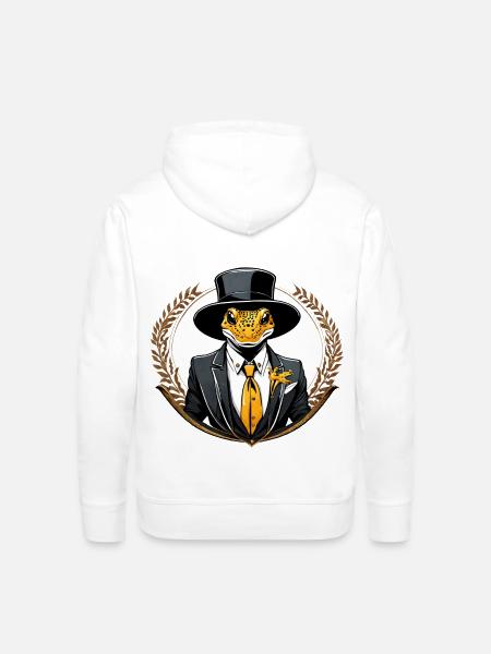 salamander - Men's Premium Hoodie - white