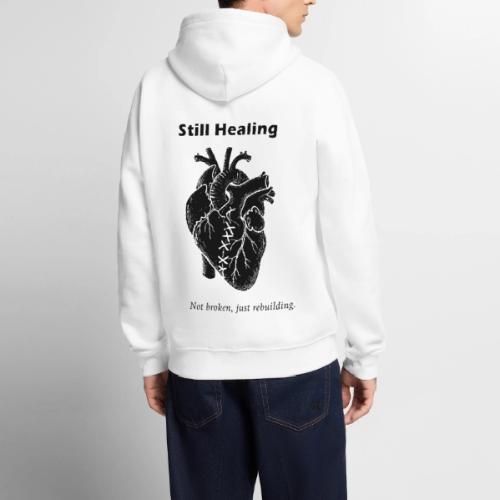 Self Healing Heart – Emotional Growth Design - Men's Premium Hoodie