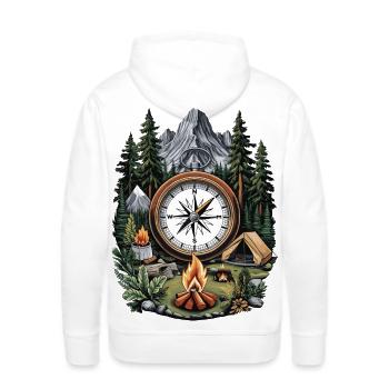 Nature Scene - Men's Premium Hoodie - white - Back - Nico (187cm)