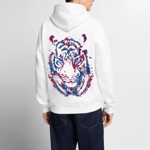 Tiger Head - Roaring Tiger - Tiger Face - Men's Premium Hoodie