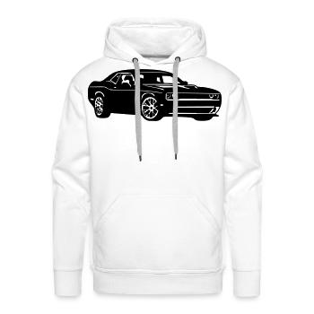 Awaiting design image - Men's Premium Hoodie - white - Front - Liam (192cm)