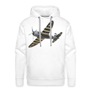 P-47 Thunderbolt - Men's Premium Hoodie - white - Front - Liam (192cm)