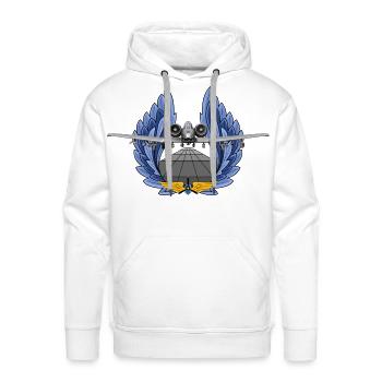 A-10 Thunderbolt - Men's Premium Hoodie - white - Front - Liam (192cm)