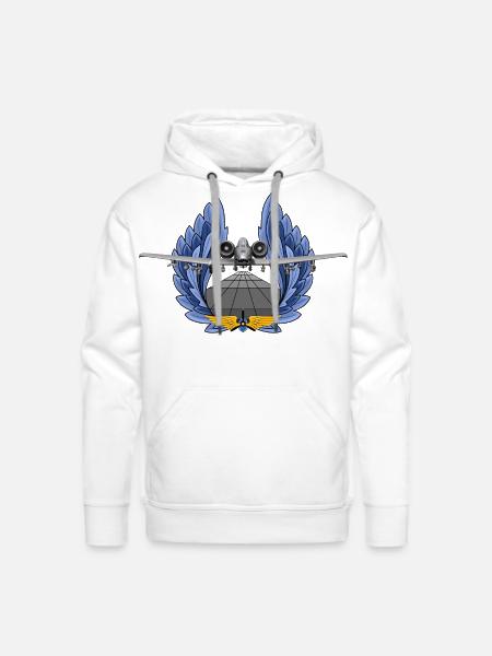 A-10 Thunderbolt - Men's Premium Hoodie - white