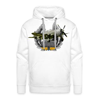 P-47 Thunderbolt - Men's Premium Hoodie - white - Front - Liam (192cm)