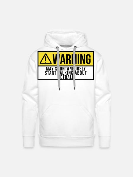 Netball Netball - Men's Premium Hoodie - white