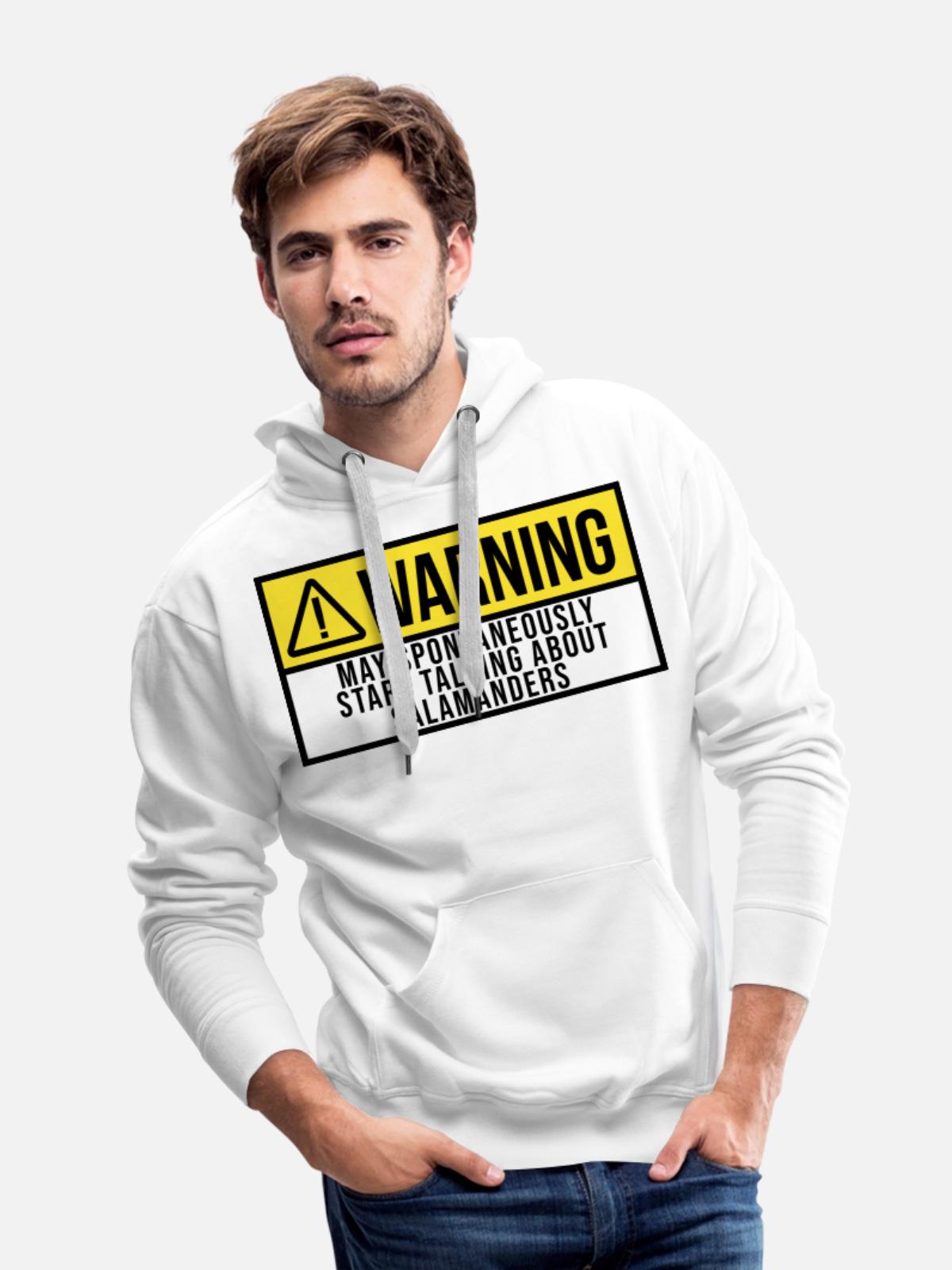 Salamander Salamander - Men's Premium Hoodie - white - Front - Liam (192cm)