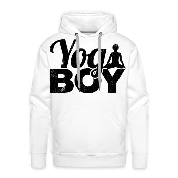 Little Yogi - Men's Premium Hoodie - white - Front - Liam (192cm)