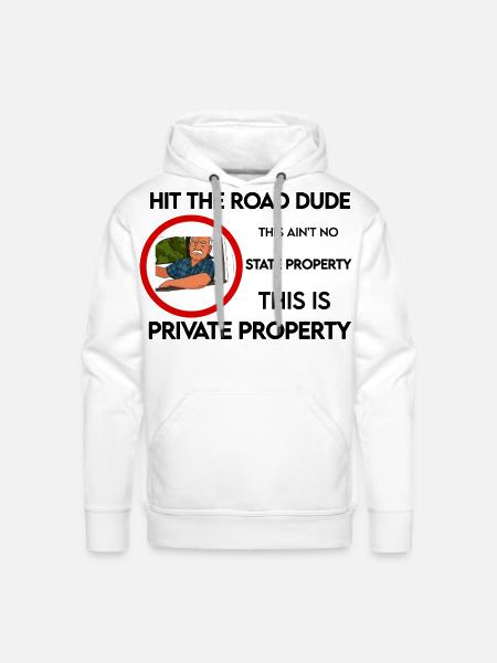 lock em up - Men's Premium Hoodie - white