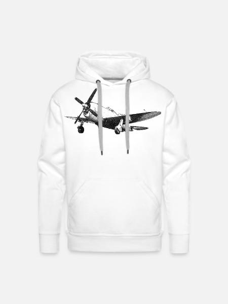 P-47 Thunderbolt - Men's Premium Hoodie - white